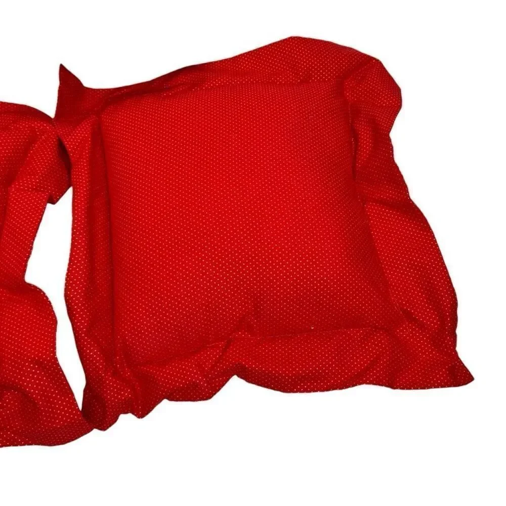 Vintage Christmas throw pillows with lace covered prints